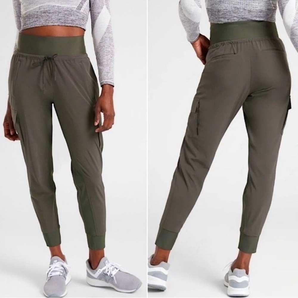 Athleta Sutton Jogger Pants | Size 6 | Arbor Olive